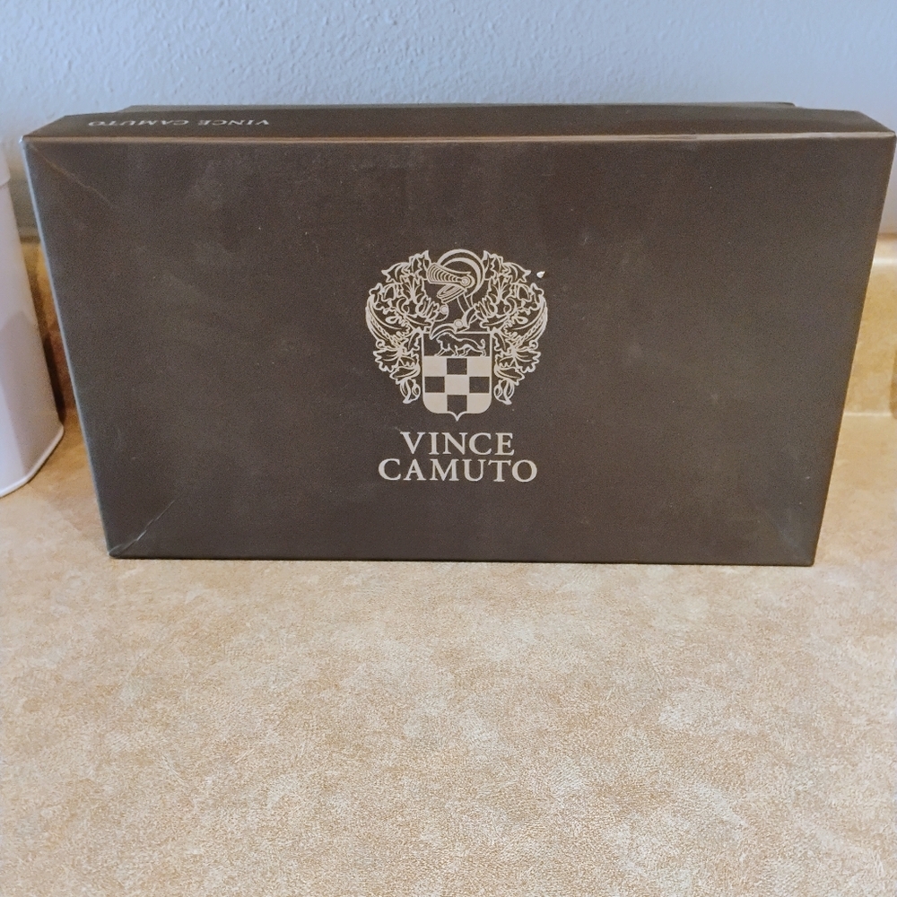 Vince Camuto Black True Suede Style VC-ANKIA High Heel Pumps - Picture 2 of 4